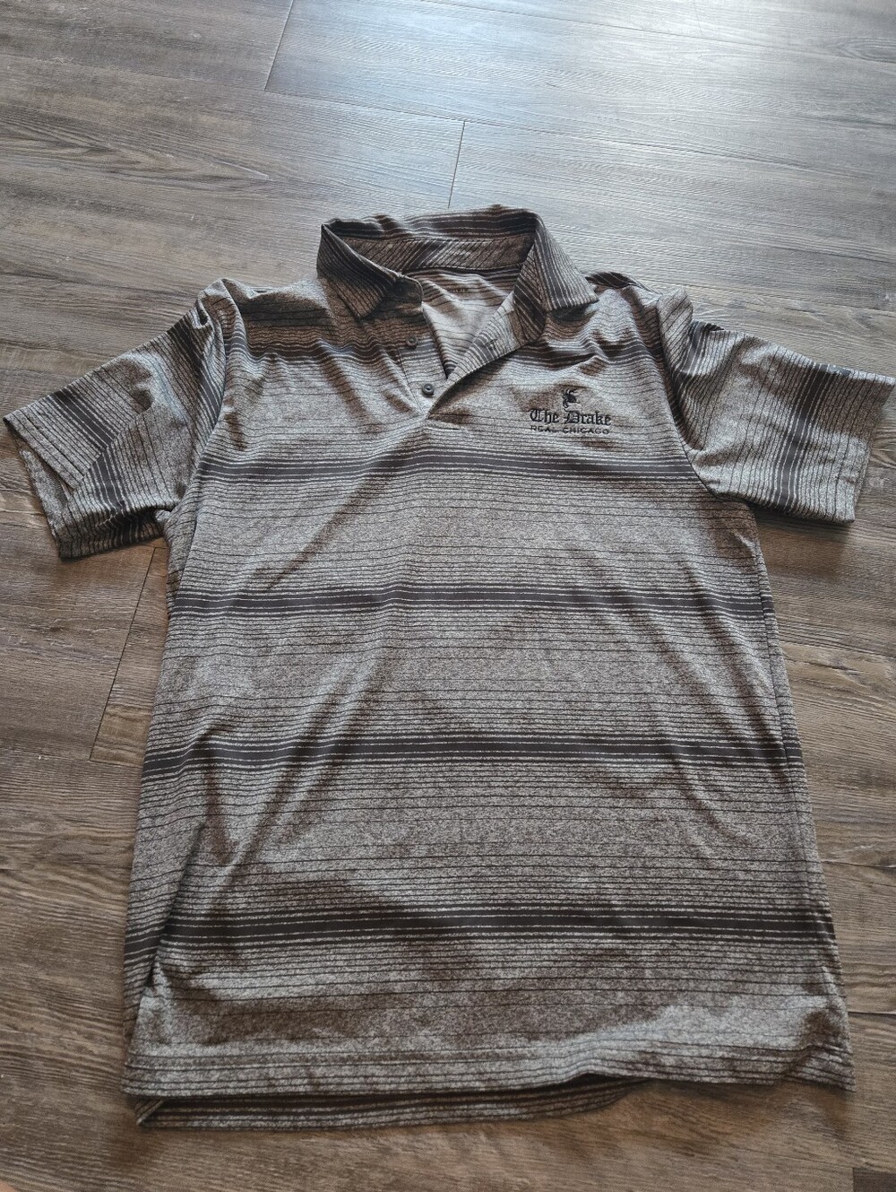 Men's Striped Polo Shirt in Gray – Drake